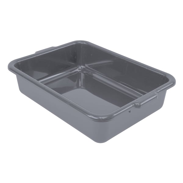 Quantum Storage Systems BUS/UTILITY TUB 21in x 15in x 5in, FLAT BOTTOM PP GRAY FSB-21155GY - main