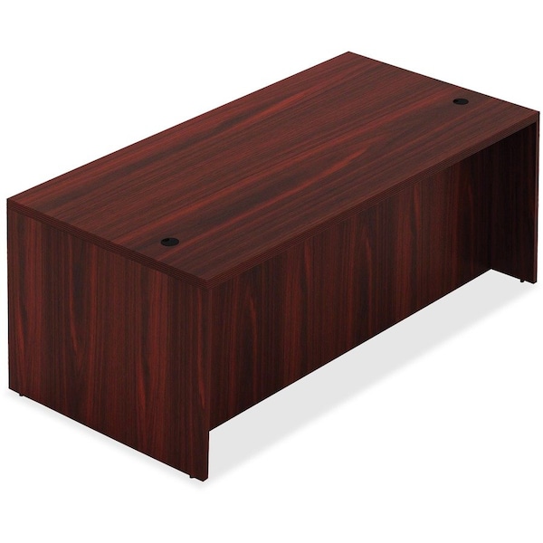Lorell Wood Desk - 66.1" x 29.5" x 30" Desk - Mahogany - Chateau Series 34302 - main