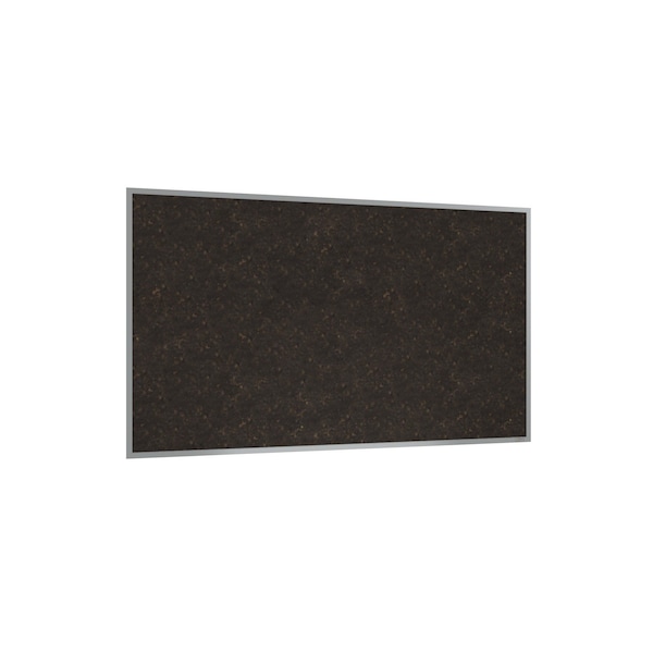 Ghent Chocolate Cork Bulletin Board, Satin Aluminum Frame, 4'H x 6'W AKCH46 - main