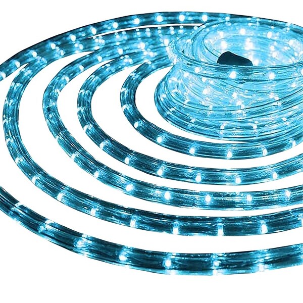 J Hofert Hometown Holidays Rope Light, 18 ft L, 120 V, 144-Lamp, Blue Light, LED Lamp 1380-04 - main