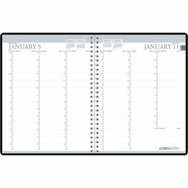 House Of Doolittle Recycled Professional Weekly Planner, 15-Minute Appts, 11 x 8.5, 12-Month (Jan to Dec): 2025 HOD27202 - main