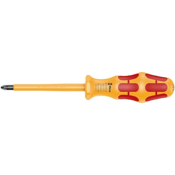 Wera 1065 i PZ VDE-insulated Kraftform Phillips-head screwdriver, PZ 2 x 100 mm 5051613001 - main