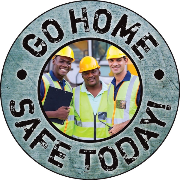 Accuform HARD HAT STICKERS GO HOME SAFE LHTL168 - main