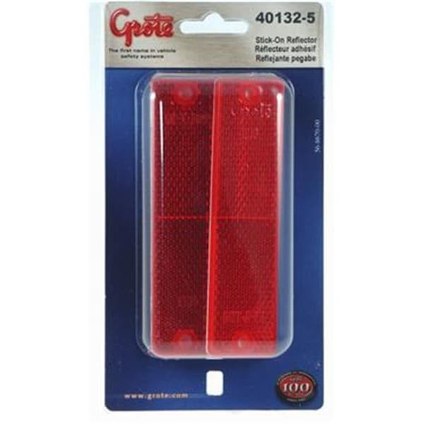 Grote GROTE PERLUX 401325 Reflector Red Lens 4.44 In. Long X 1.19 In. Wide G17-401325 - main