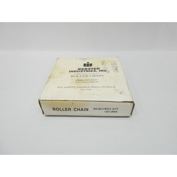 Webster DOUBLE ROLLER CHAIN 10FT 1IN 80-2RIV.X - main