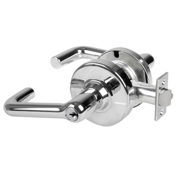 Schlage Grade 1 Entrance Lock, Tubular Lever, Standard Cylinder, Bright Chrome Finish, Non-Handed ND53PD TLR 625 - main