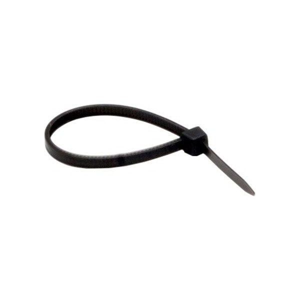 Cable Wholesale Cable Tie, 4 in L, Black, Nylon, 18 lb Strength, 100 PK 30CV-00100BK - main