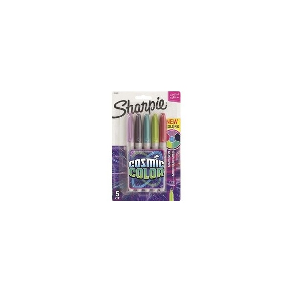 Sharpie Cosmic Color Permanent Markers, Medium Bullet Tip, Assorted Color, 5PK 2010953 - main