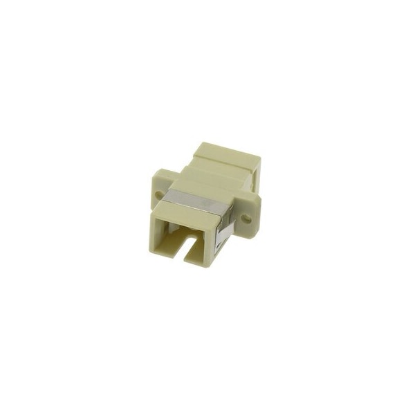 Cable Wholesale Fiber Optic Coupler with Flange, SC/UPC Simplex, Multimode, Simplex Plastic Housing 34F2-CC401 - main