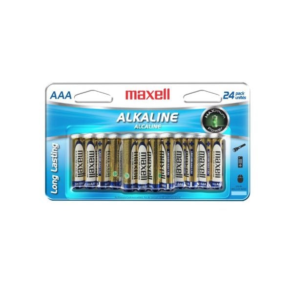 Maxell Maxell LR03 723474 Battery - For Flashlight, Tool, Toy, Smoke Alarm - AAA - 24 / Pack 723474 - main