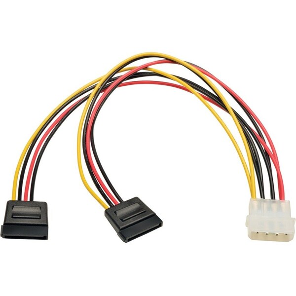 Tripp Lite Serial ATA Cable, 4 Pin, 2x14Pin, 12" P946-12N-2P15 - main
