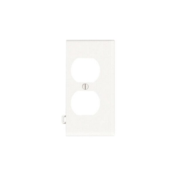 Leviton Receptacle Wallplate, Sectional, Gang 1, White PSE8-W - main