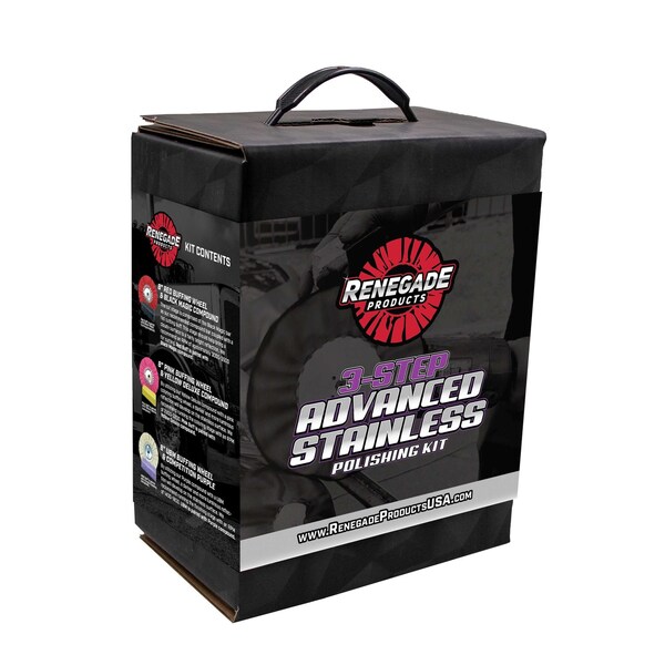 Renegade Products Usa 3-Step Stainless Steel Polishing Kit LFGRPKR-BD-SSPK - main