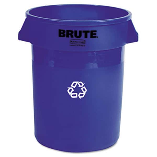 Rcp Brute Recycling Container Round Plastic 32 gal Blue 263273BE - main
