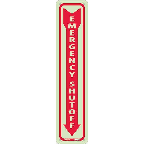 Nmc Emergency Shut Off Sign, GL181R GL181R - main