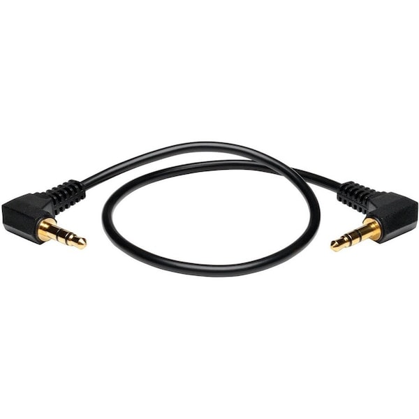 Eaton Tripp Lite Series 3.5mm Mini Stereo Audio Cable with two Right-Angle plugs M/M, 1 ft. 0.31 m P312-001-2RA - main