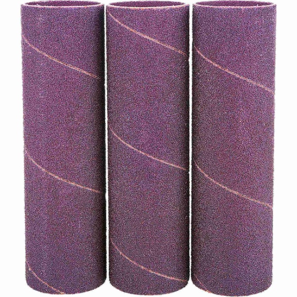 Grizzly 1-1/2" Dia. x 5-1/2" A/O Hard Sanding Sleeve, 60 Grit, 3PK H6669 - main