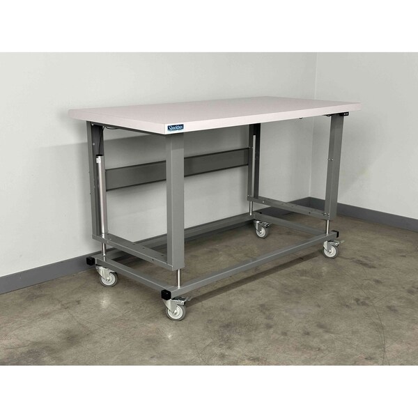 Stackbin Electric Workbenches, 60"W, 28-40"H, 1000lb E6036-4000-E-BK - main