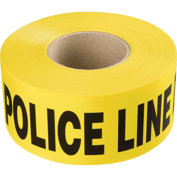 Ironwear 3in x 1000' Barricade Tape, Police Line Do Not Cross, 2.5 Mil Thick, Yellow 1100-03 - main