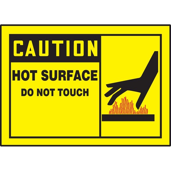 Accuform Caution Safety Label LEQM647XVE - main