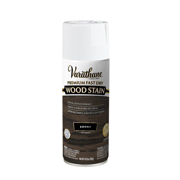 Varathane Premium Fast Dry Wood Stain Spray, Ebony, 10.25 oz 385552 - main