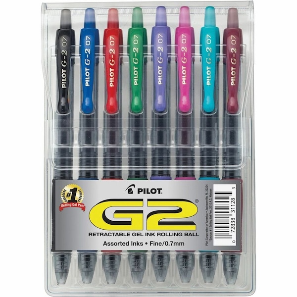 Pilot Pen Set, Clear, Plastic, PK8 PIL31128 - main