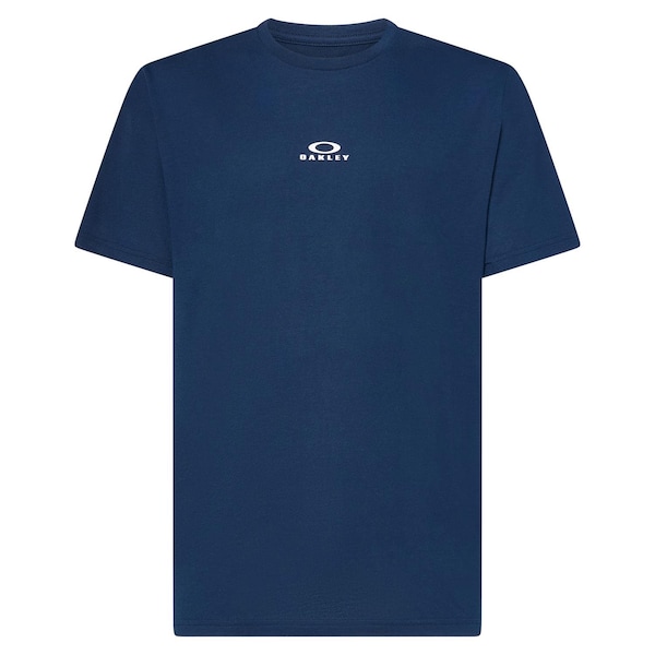 Oakley Bark New L Short Sleeve Men's Crew Neck Navy Tee Shirt 457131-6LEL - main