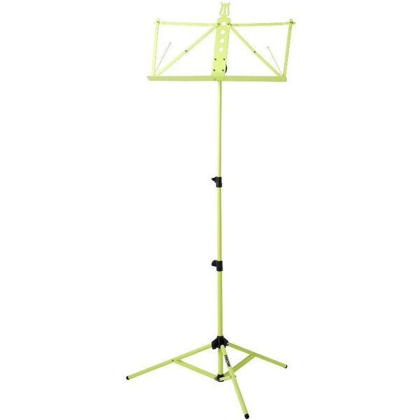 Strukture Deluxe Aluminum Music Stand w/Adjustable Tray - Lime Green S3MS-LM - main