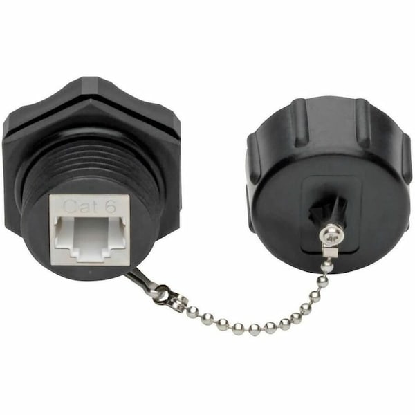 Tripp Lite KEYSTONE JACK CAT6/CAT5E, RJ45, SHIELDED, DUST CAP, INDUSTRIAL - 110 PUNCH DOWN, N206-KJ01-IND - main
