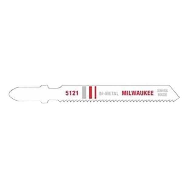Worldwide Sourcing Milwaukee Jig Saw Blade, 9/32 in W, 3 in L, 18 TPI, Bi-Metal Cutting Edge 48-42-5121 - main
