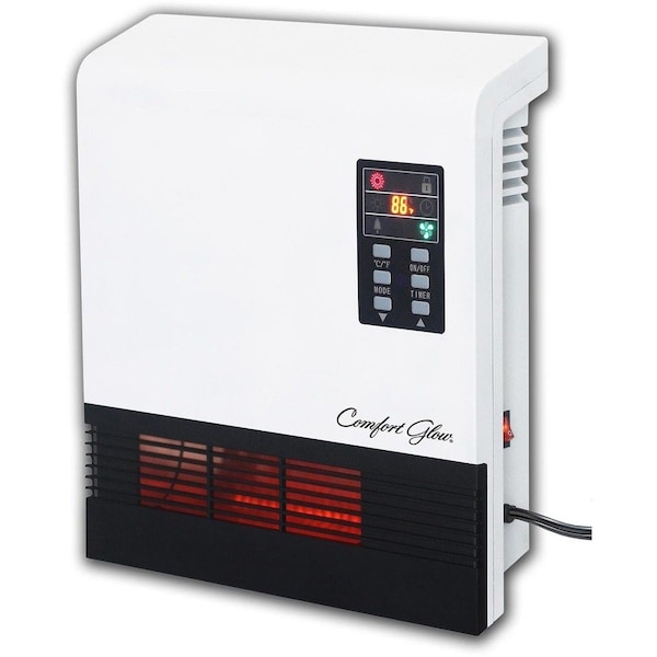 World Marketing Of America Radiative Heater, Wall Mount, 1500.52 W; 750 W W, Black, White QWH2100 - main