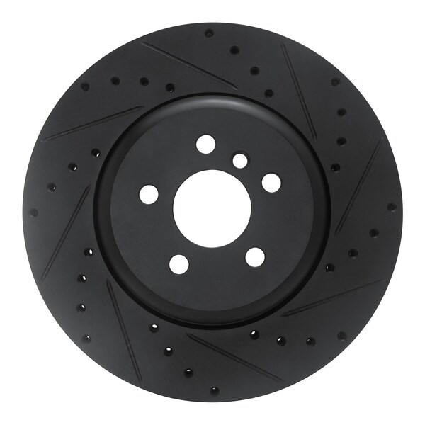 Dynamic Friction Co DFC Brake Rotor - Drilled and Slotted - Black 633-31168R - main