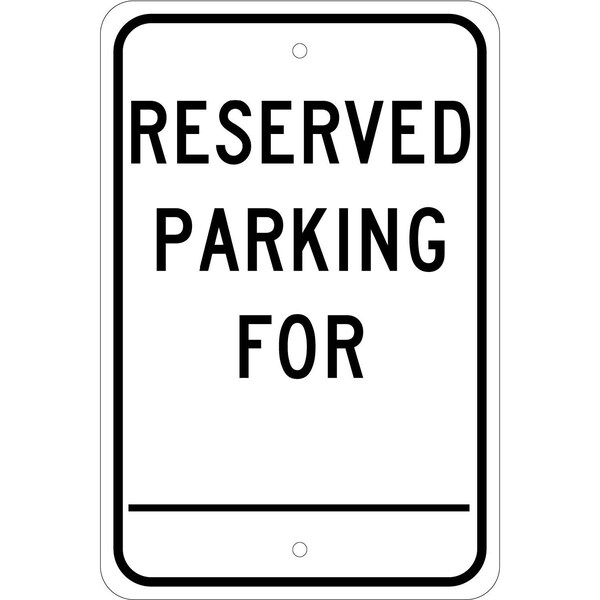 Nmc Reserved Parking Sign, TM6J TM6J - main