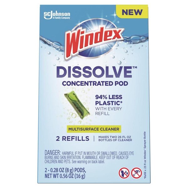 Windex 56 oz Liquid Dissolve Fresh Scent Concentrated Multi-Surface Cleaner, 6PK 1025300 - main