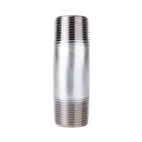 Stz Industries 1-1/2 in. MIP each X 1-1/2 in. D MIP Galvanized Steel 4 in. L Nipple 301U112X4 - main