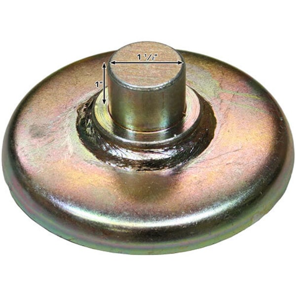 Atlas Automotive Equipment Round Lift Pad With Rubber Pad 1 1/2 In. Peg ATTDP-Z31B330000 - main