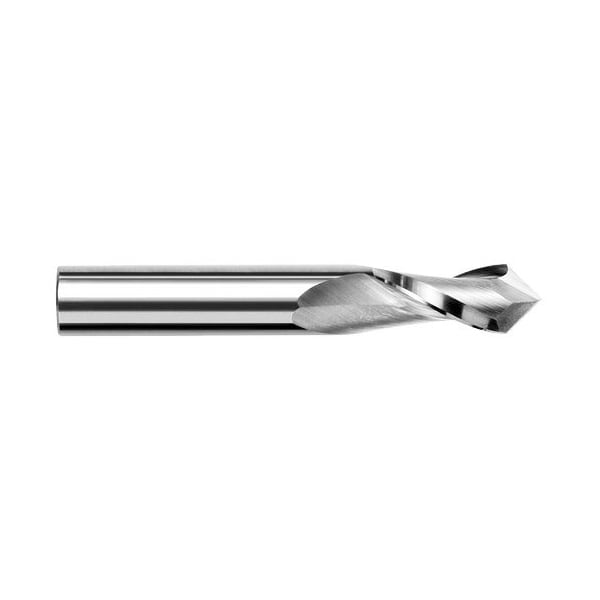 Harvey Tool 0.0200in (.5 mm) Cutter DIA x 0.0630in L of Cut x 90Deg. , Carbide Drill/End Mill, 2 Flutes 46567 - main