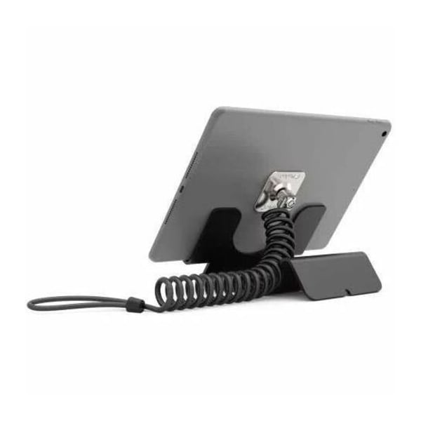 Compulocks Universal Tablet Holder Black with Coiled Cable Lock Black CL12CUTHBB - main