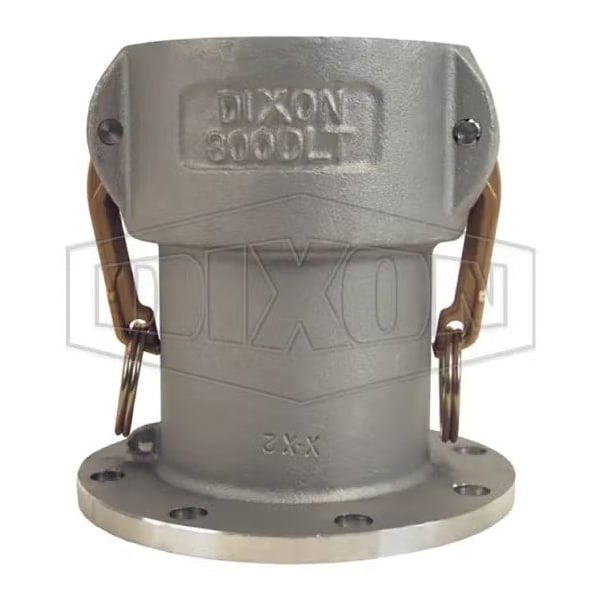 Dixon Cam and Groove Coupler, 6 in Nominal, Coupler x Tank Truck Flange End Style, Aluminum 600-DLT-AL - main