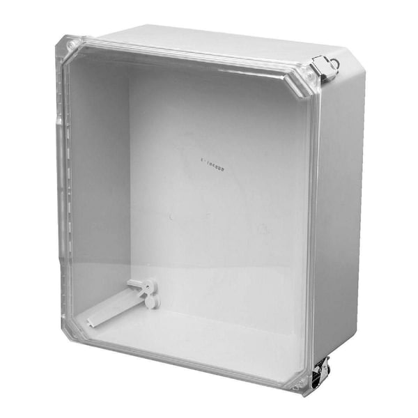 Wiegmann Quick Release Padlock Latch Electrical Enclosures, 16 in H, 8 in D, 14 in W, NEMA 4X, Fiberglass HW-CC161408CHQR - main