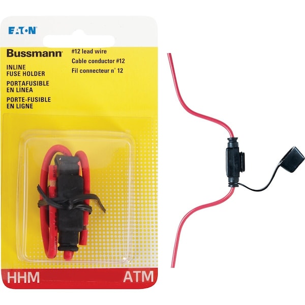 Eaton Bussmann 30-Amp No.12 ATM In-Line Blade Fuse Holder BP/HHM-RP - main