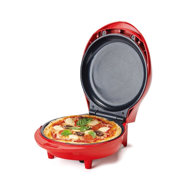 Betty Crocker 7.5" Mini Pizza & Meal Maker, 1000W Indoor Electric Grill, Red BC-5962RC - main