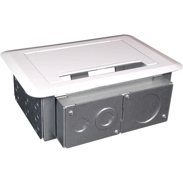 Legrand Wiremold Evolution Series 4-Gang Wall Box - 4-gang - White - Steel EFSB4 - main