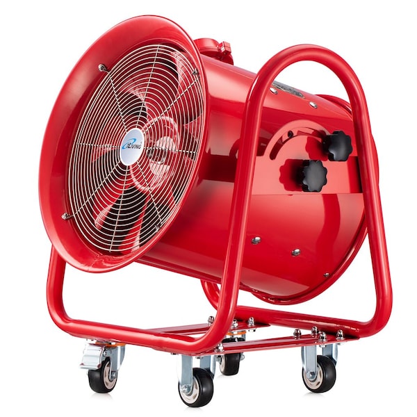Iliving Red Explosion Proof 16 in. Ventilation Floor Fan, 1100-Watt, 4240 CFM ILG8EF16EX - main