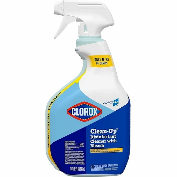 Clorox Disinfectant Cleaner, 32 oz. Trigger Spray Bottle, Unscented, Clear, 9 PK 35417 - main