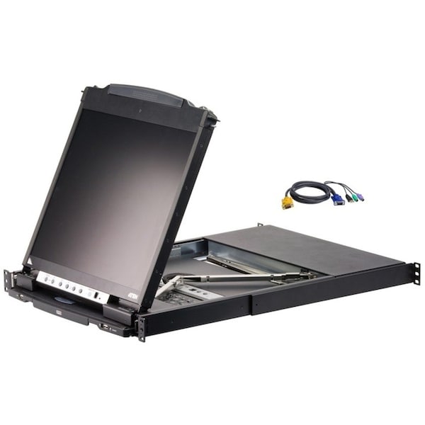 Aten 8-Port PS/2-USB VGA Dual Rail LCD KVM Switch - TAA Compliant CL5808NCKIT - main