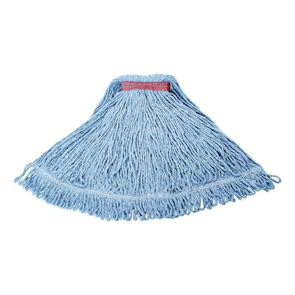 Rubbermaid Mop Head Refill, No 24 Headband, Cotton, Blue 1974343 - main