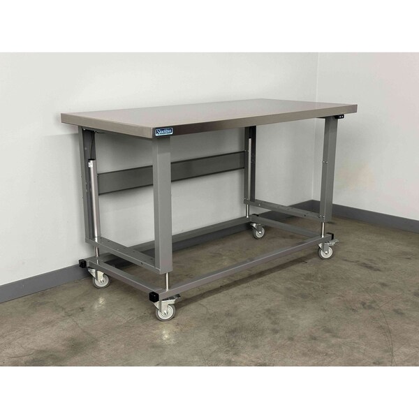 Stackbin Workbench, Mobile, Electric, Lift, Adj. S7230-2500-E-GY - main