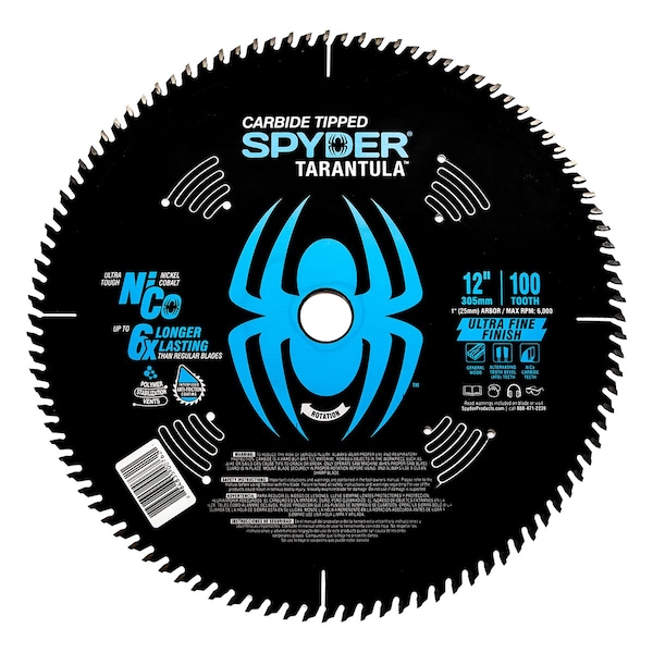 Spyder 12in 100T Ultra Fine Finish Blade - Ring Pack 13027 - main