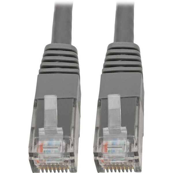 Eaton Tripp Lite Series Cat6 Gigabit Molded UTP Ethernet Cable RJ45 M/M, PoE, Gray, 1 ft. 0.31 m N200-001-GY - main